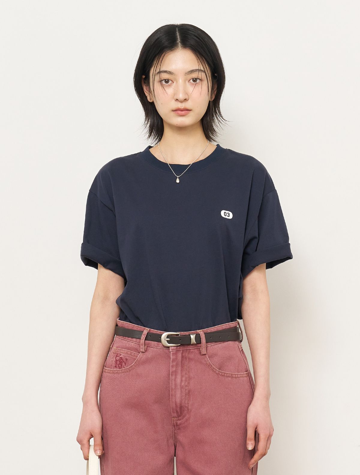제너럴아이디어(GENERALIDEA) UNISEX 뉴아이디어 레귤러 반팔티 [NAVY] / SBE2U01012