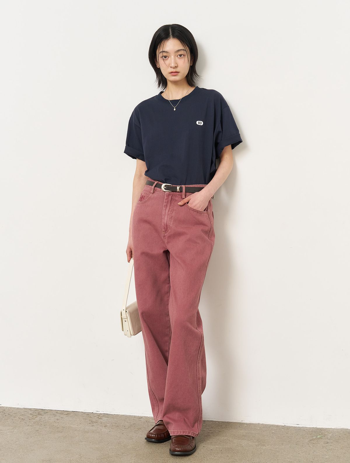 제너럴아이디어(GENERALIDEA) UNISEX 뉴아이디어 레귤러 반팔티 [NAVY] / SBE2U01012