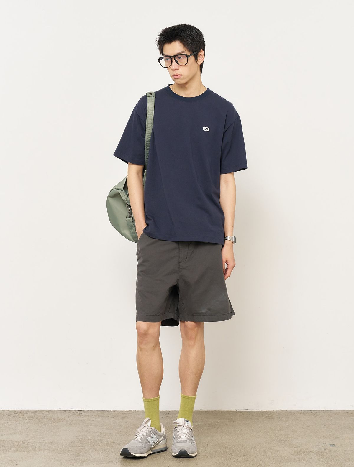 제너럴아이디어(GENERALIDEA) UNISEX 뉴아이디어 레귤러 반팔티 [NAVY] / SBE2U01012