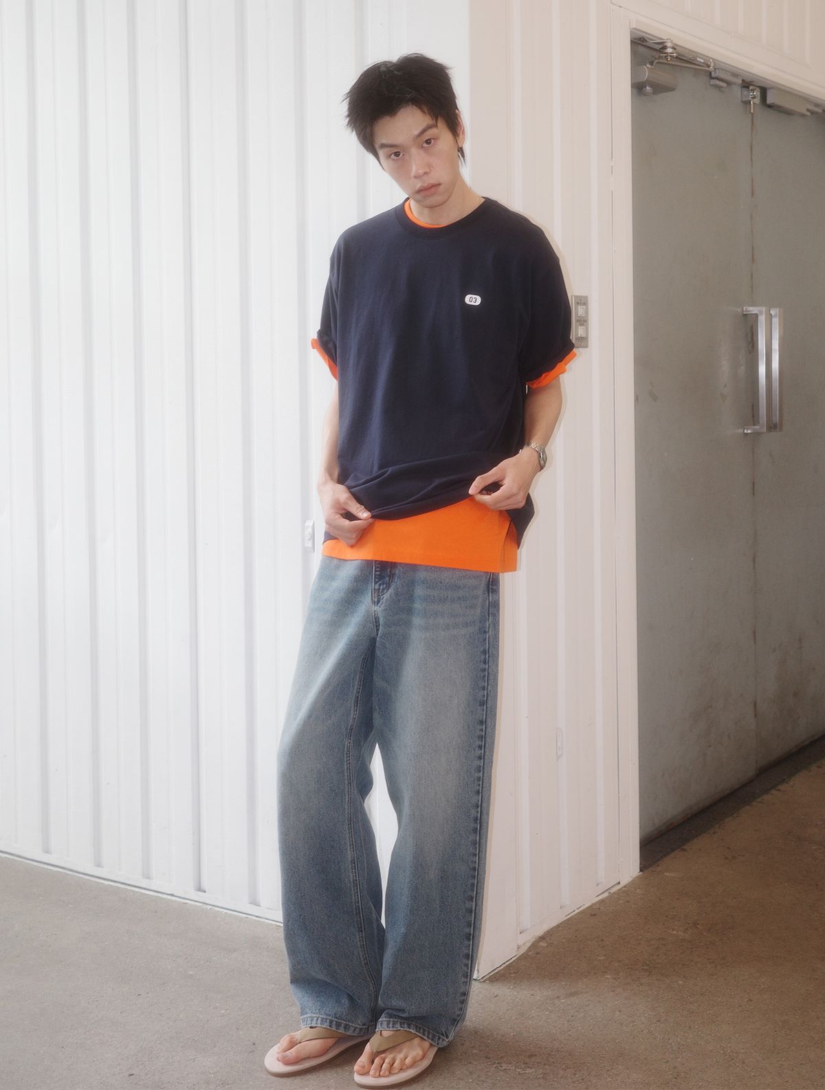 제너럴아이디어(GENERALIDEA) UNISEX 뉴아이디어 레귤러 반팔티 [NAVY] / SBE2U01012
