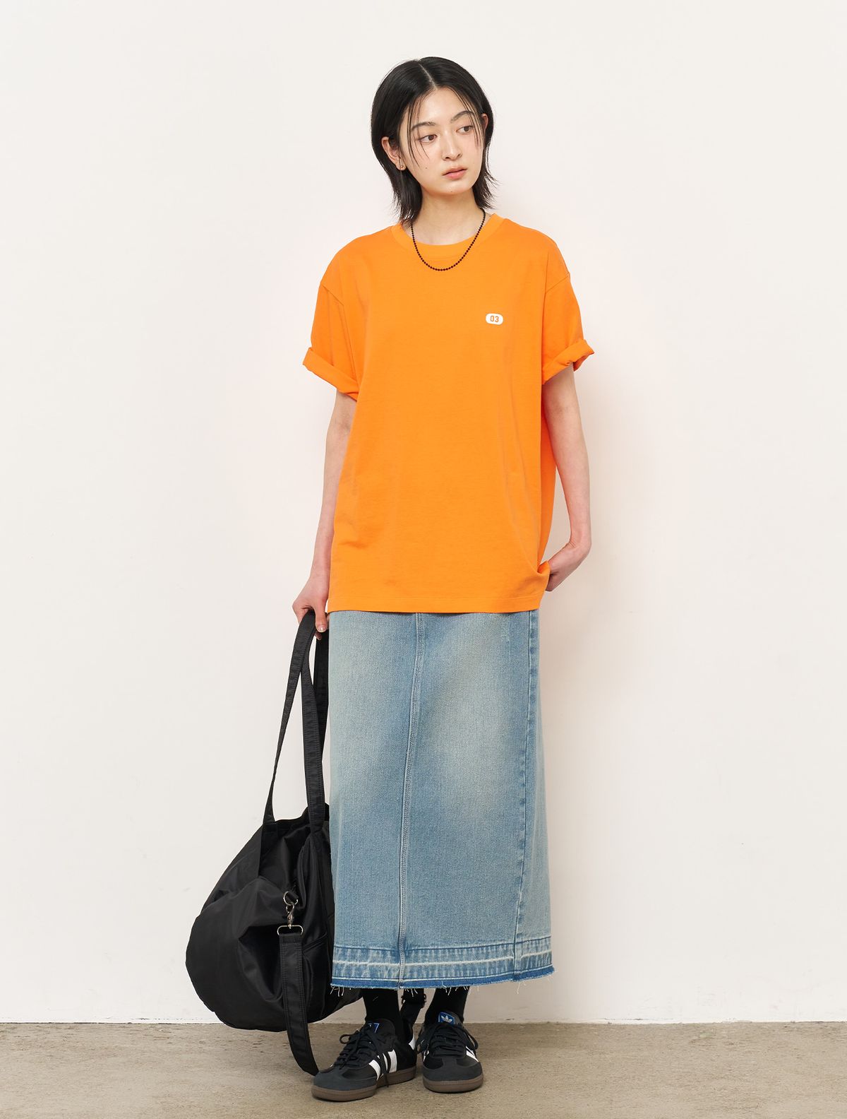 제너럴아이디어(GENERALIDEA) UNISEX 뉴아이디어 레귤러 반팔티 [ORANGE] / SBE2U01012