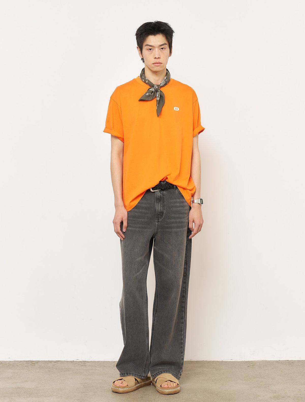 제너럴아이디어(GENERALIDEA) UNISEX 뉴아이디어 레귤러 반팔티 [ORANGE] / SBE2U01012