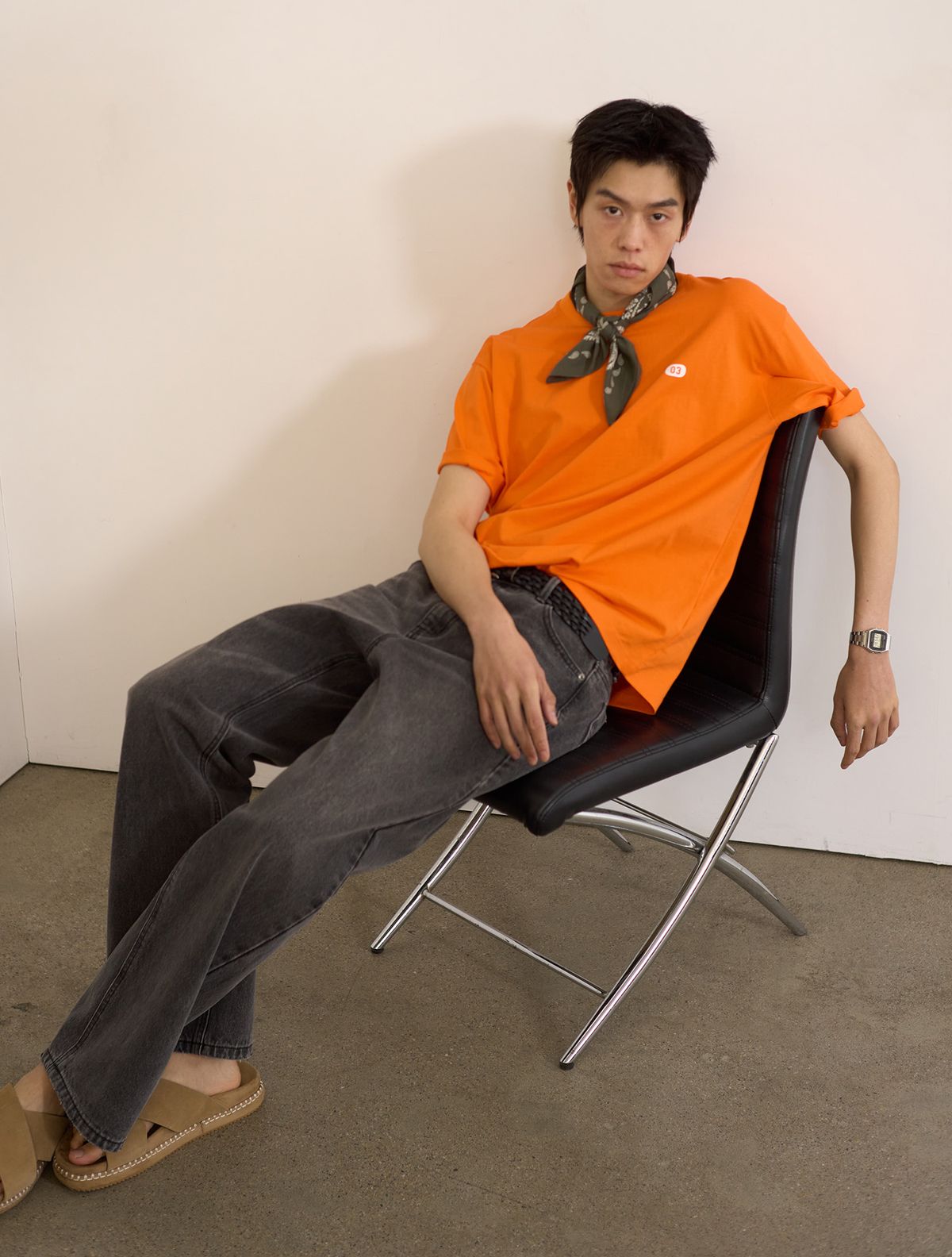 제너럴아이디어(GENERALIDEA) UNISEX 뉴아이디어 레귤러 반팔티 [ORANGE] / SBE2U01012