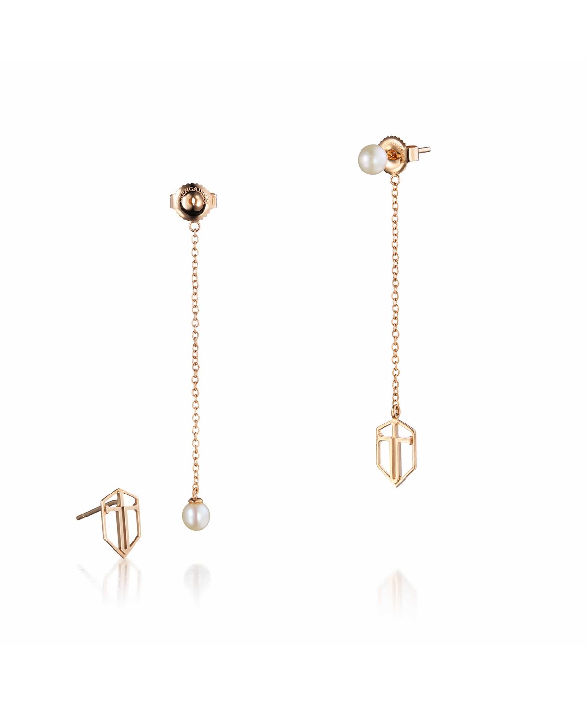트렌카디즘(TRENCADISM) 앤드류 귀걸이 14K 골드  담수진주 이어링 ANDREW Earring ADE50DRPL