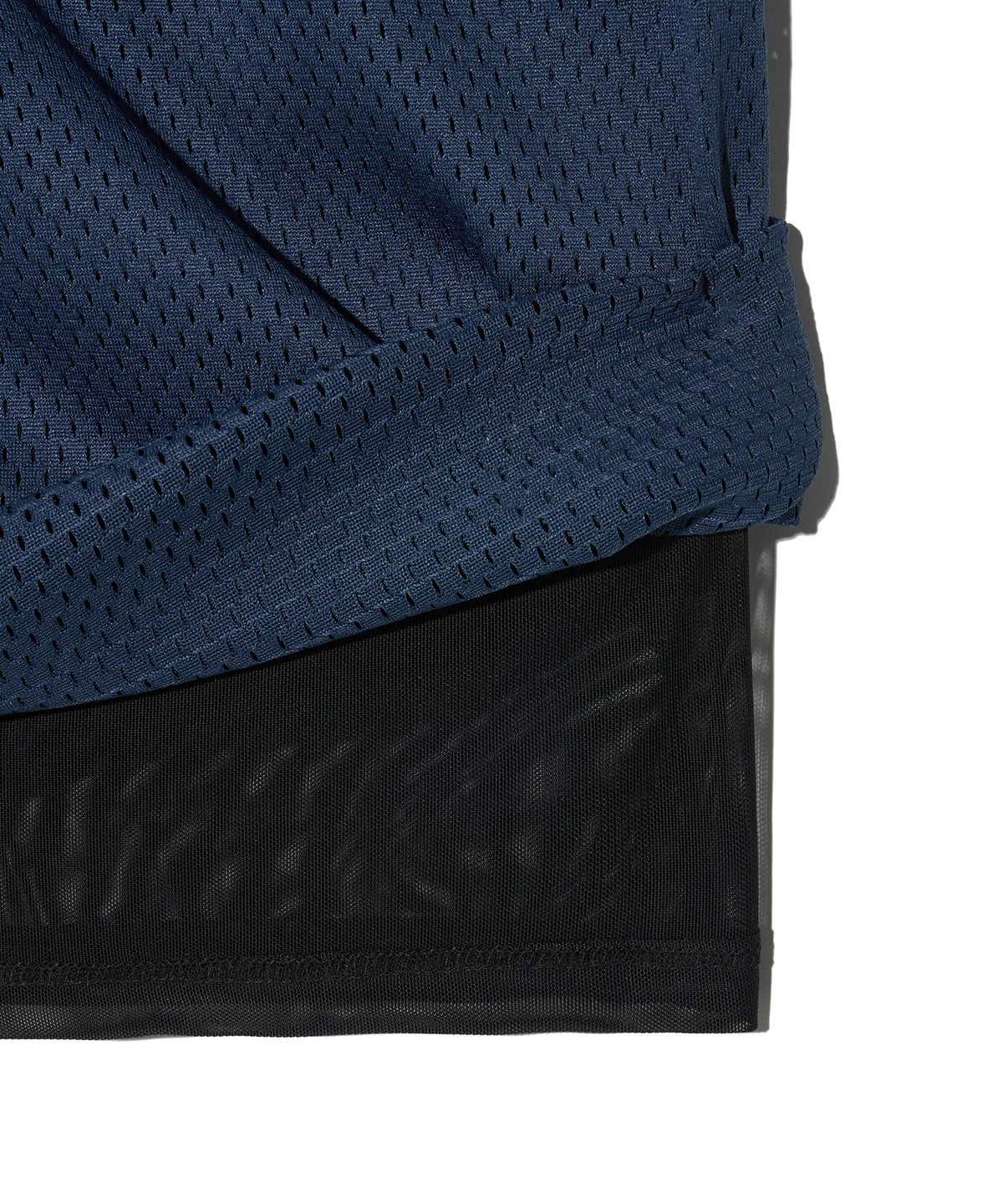 핍스 모터사이클(PHYPS MOTORCYCLE) Lip Mesh Jersey Shorts Navy