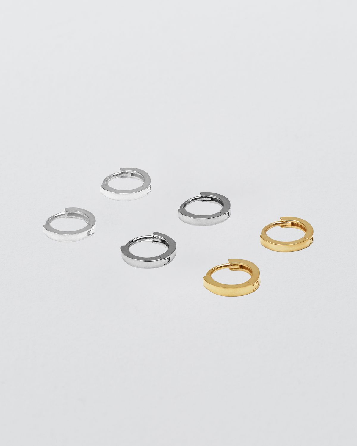 어나더레이어(ANOTHERLAYER) Tiny Flat Earring (silver925)(3color)
