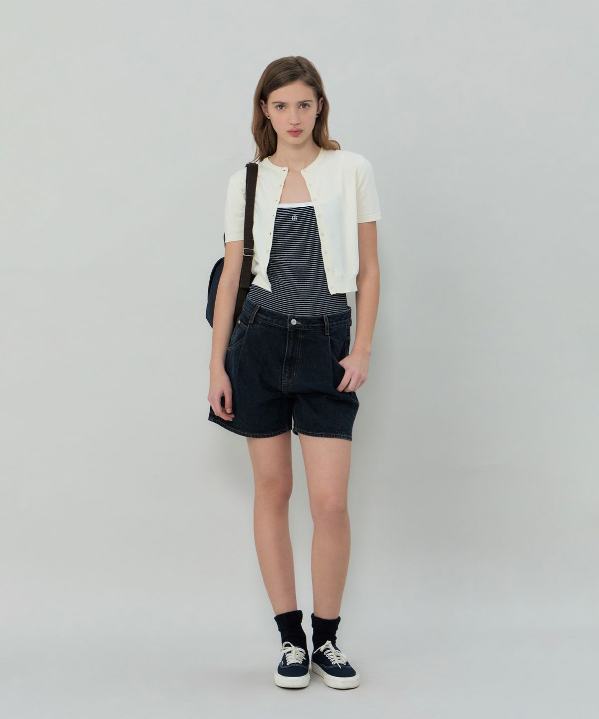 그로브(GROVE) LAKE BODY SLEEVELESS (NAVY)