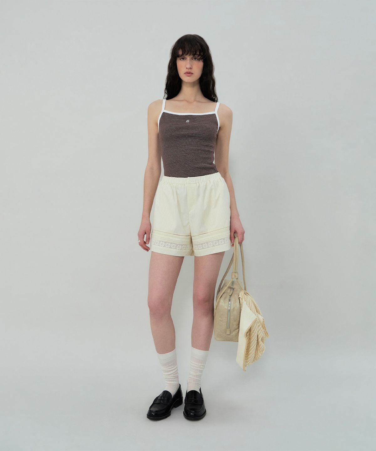 그로브(GROVE) ELLIS LACE SHORTS (CREAM)