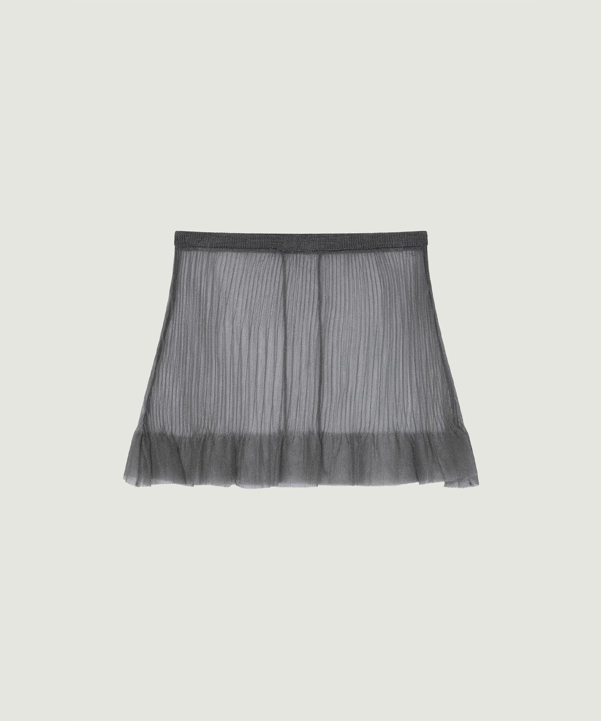 그로브(GROVE) DION SHEER SKIRT (GREY)