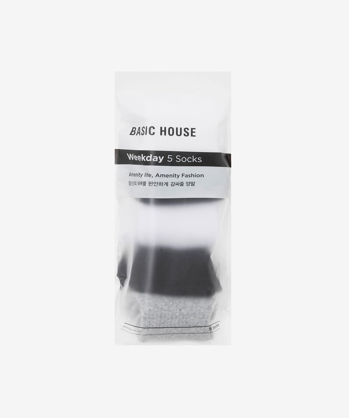 베이직하우스(BASIC HOUSE) [5PACK] 여성 스포츠삭스 5족 패키지 LASC0008