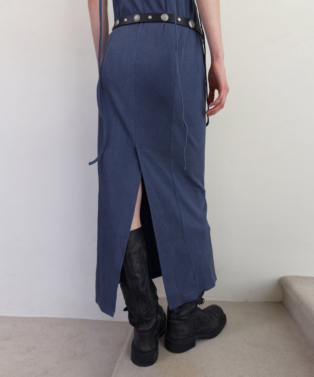 다이애그널(DIAGONAL) TWO WAY LONG DRESS (blue)