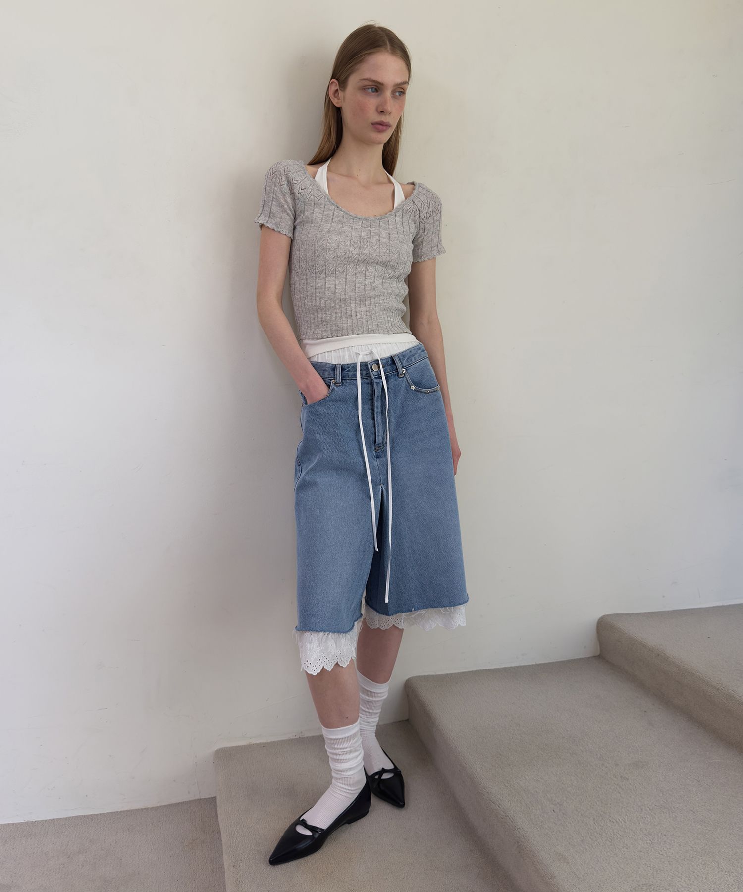 ★ DIAGONAL★ DENIM WRAP SKIRT SHORTS blue DA251PT08BL MUSINSA | DIAGONAL DENIM WRAP SKIRT SHORTS (blue)