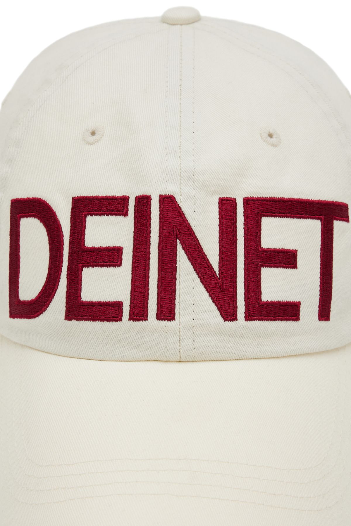 다이닛(DEINET) DEINET BIG LOGO CAP IN IVORY