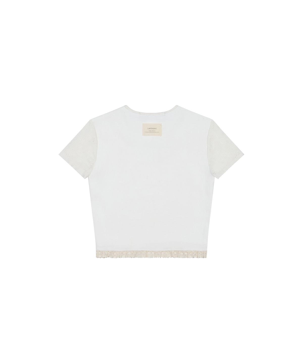 라티젠(LARTIGENT) L17 LACE TOP(WHITE)