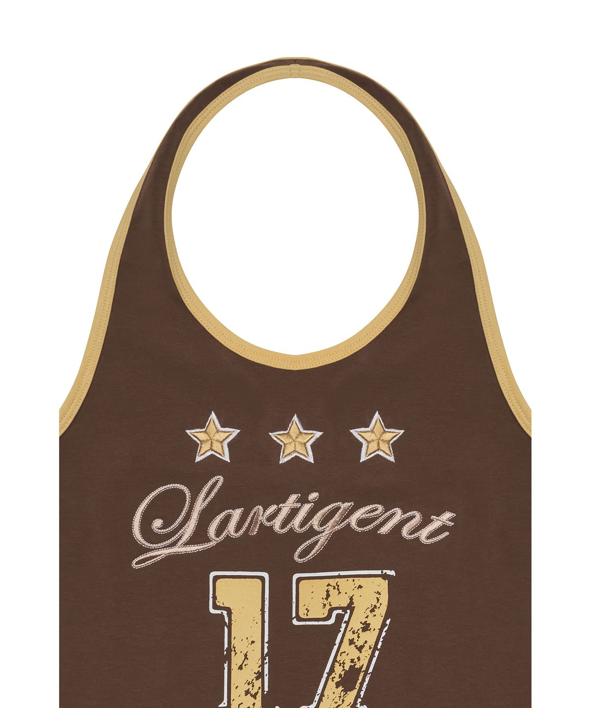라티젠(LARTIGENT) L17 HALTERNECK SLEEVELESS(BROWN)