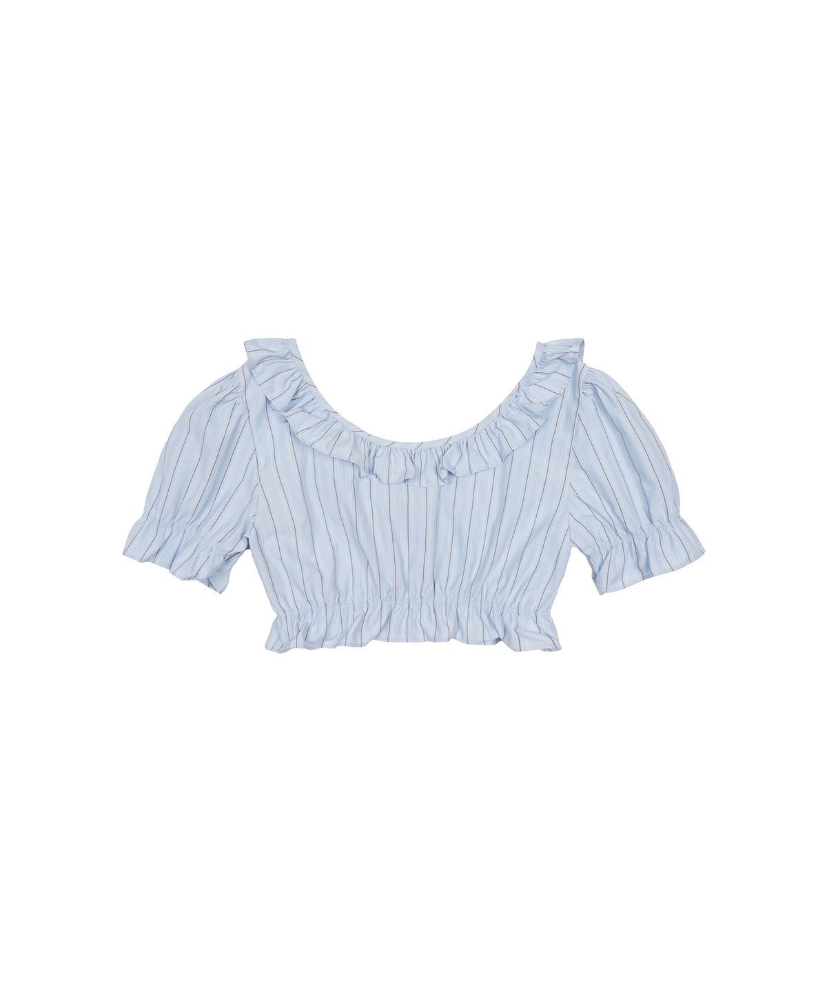 라티젠(LARTIGENT) L17 PUFF CROP BLOUSE(SKY BLUE)