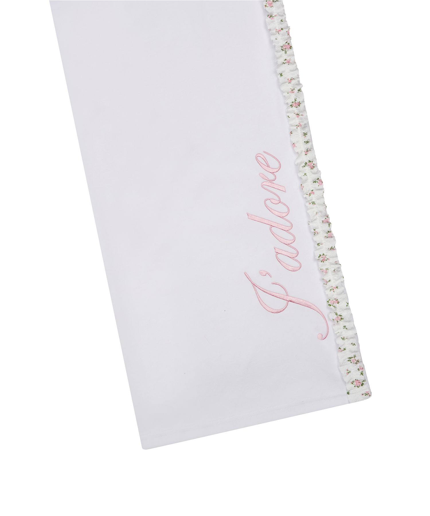 MUSINSA | LARTIGENT L17 FRILL TRACK PANTS(WHITE)