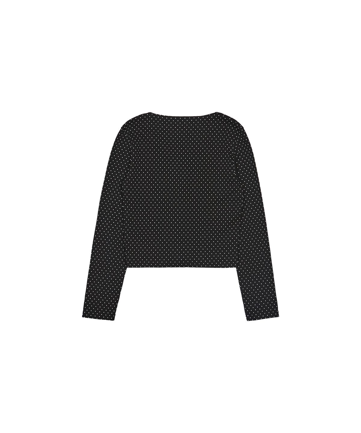 라티젠(LARTIGENT) L17 DOT LACE CARDIGAN(BLACK)