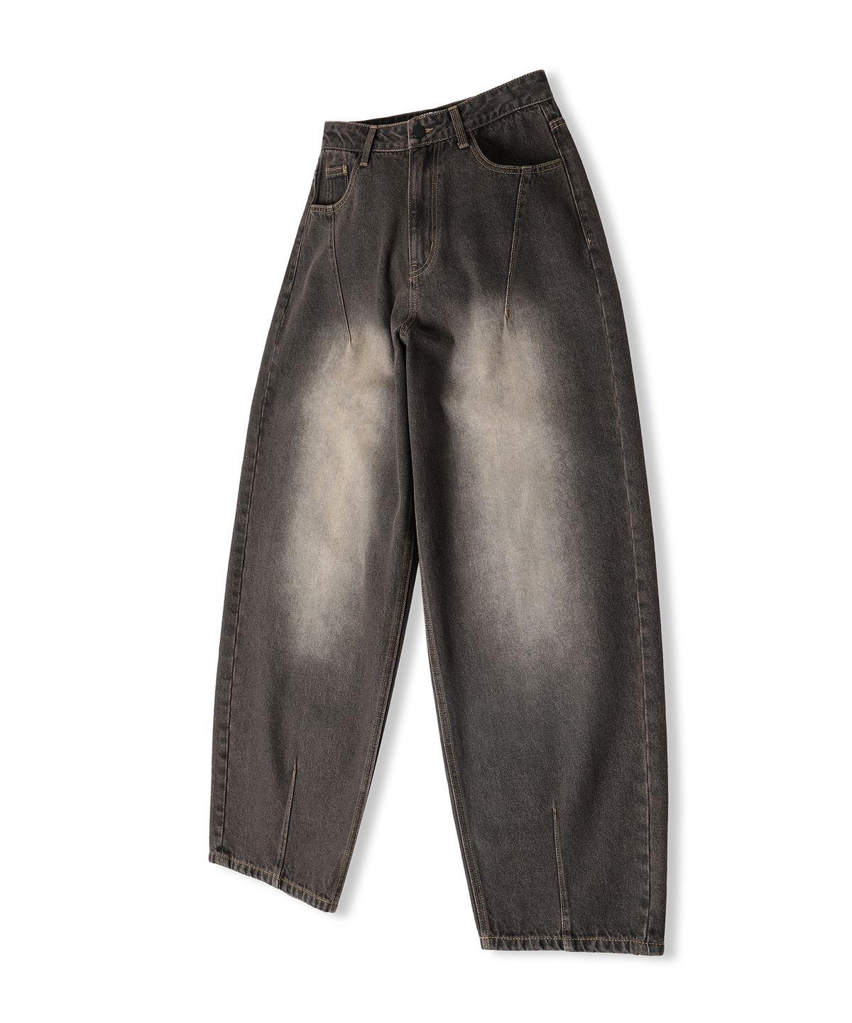 젠더스트(ZENDUST) Par Tapered Dart Denim Pants BLACK