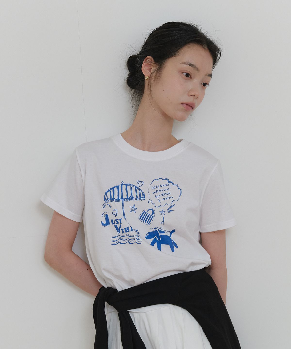 엽페(YUPPE) PIKNIC DOG T-SHIRT_WHITE