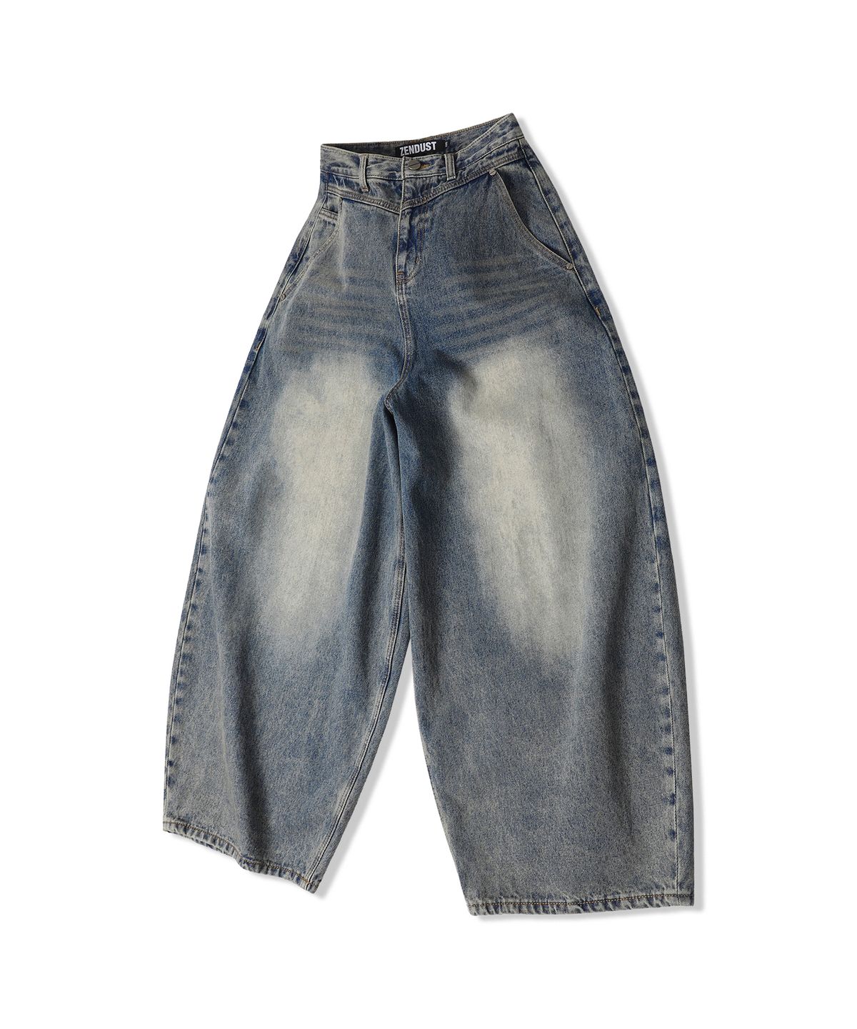 젠더스트(ZENDUST) Rothen Wide Denim Pants VINTAGE BLUE