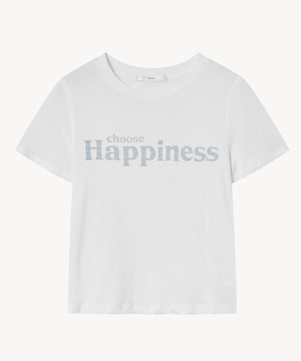 레이디 볼륨(LADY VOLUME) 해피니스 린넨 티셔츠 (WHITE)