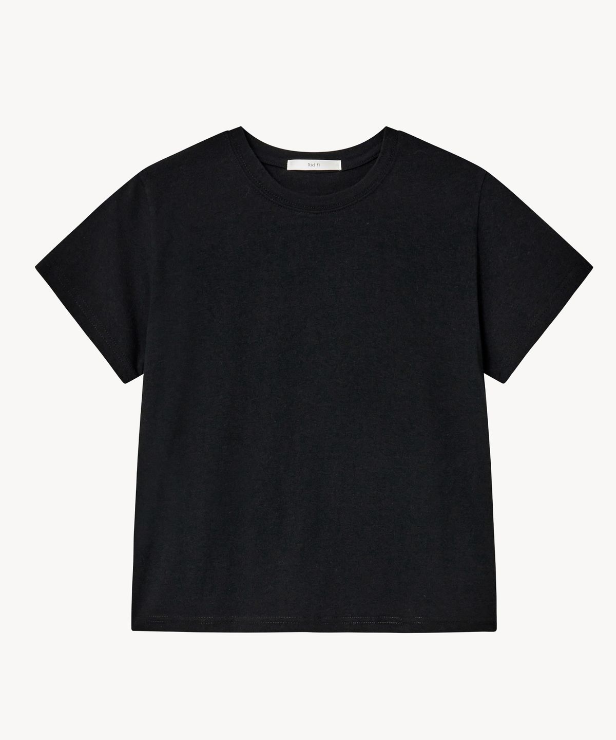 레이디 볼륨(LADY VOLUME) 소프트 워시드 티셔츠 (BLACK)
