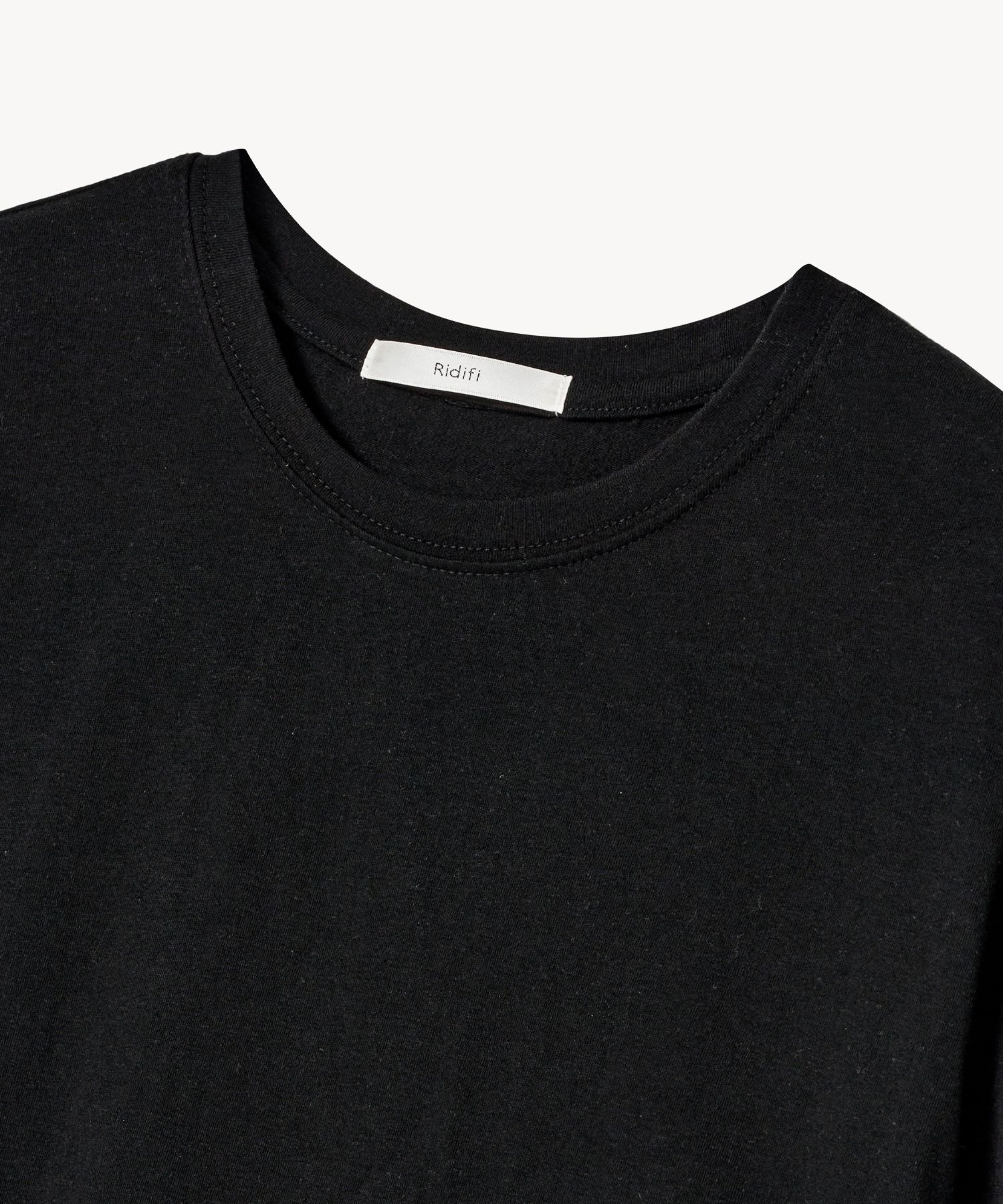 MUSINSA LADY VOLUME Soft Washed T-Shirt (BLACK)