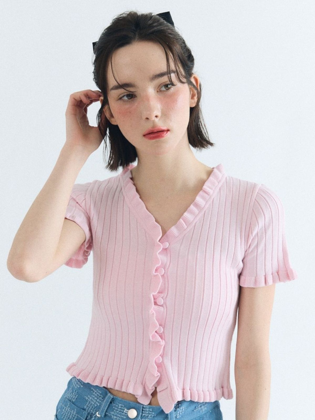 패브릭서울(FABRICSEOUL) girlish knit cardigan