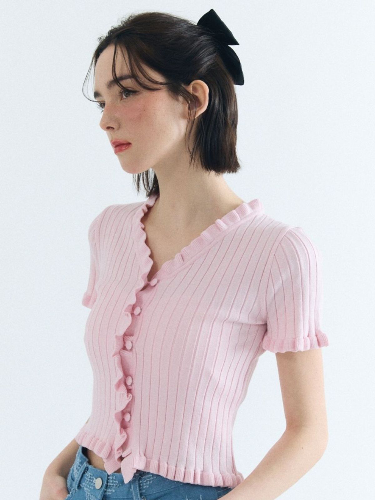 패브릭서울(FABRICSEOUL) girlish knit cardigan