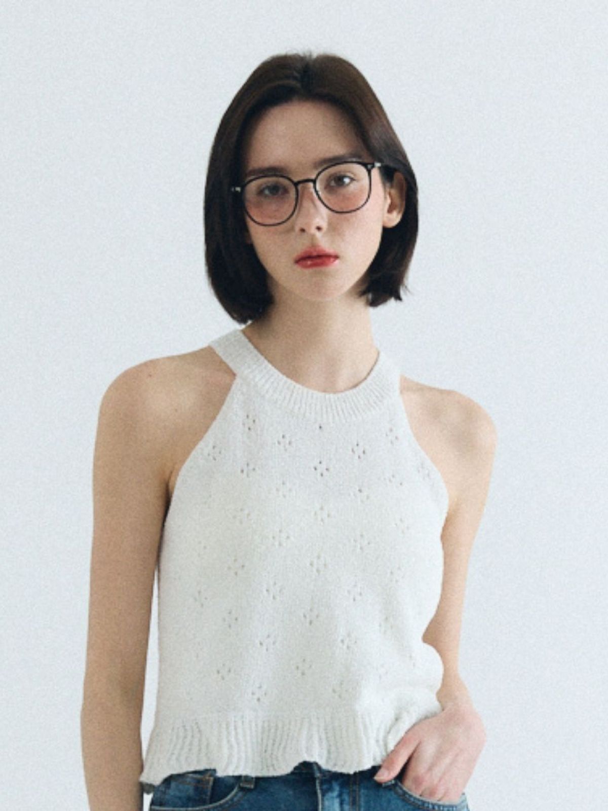 패브릭서울(FABRICSEOUL) adorable sleeveless knit