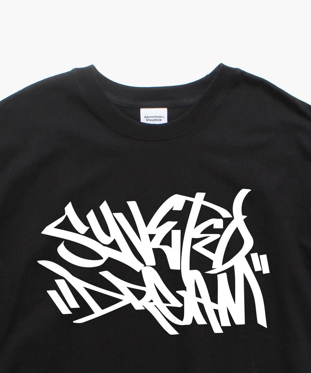 앱놀머씽(ABNORMALTHING) 태그 오버핏 티셔츠 블랙 (TAG T-SHIRT BLACK)