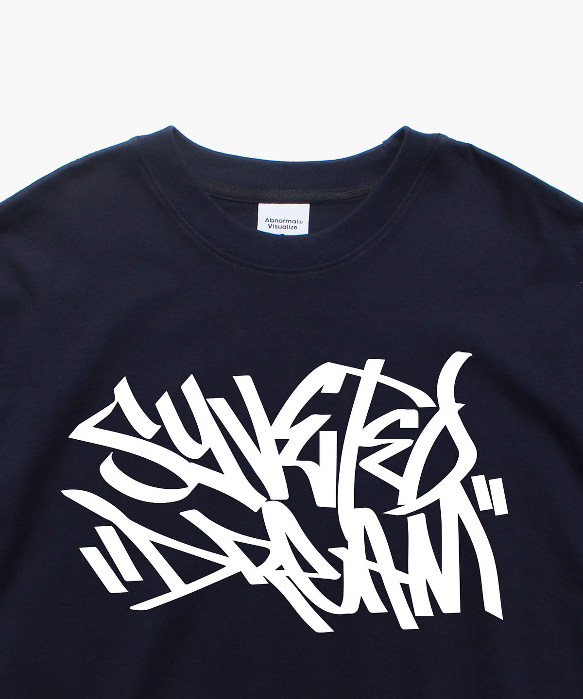 앱놀머씽(ABNORMALTHING) 태그 오버핏 티셔츠 네이비 (TAG T-SHIRT NAVY)