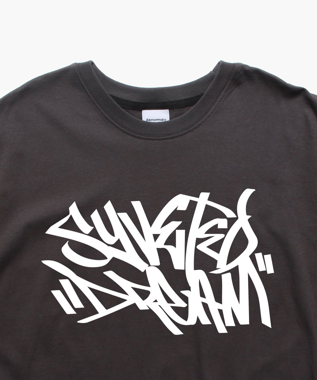 앱놀머씽(ABNORMALTHING) 태그 오버핏 티셔츠 차콜 (TAG T-SHIRT CHARCOAL)