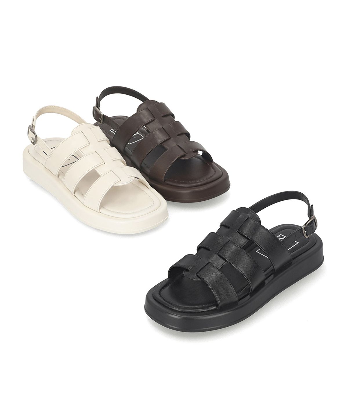 엘칸토(ELCANTO) 마쯔 여성 글래디에이터 청키 샌들 3cm LCWW93M526