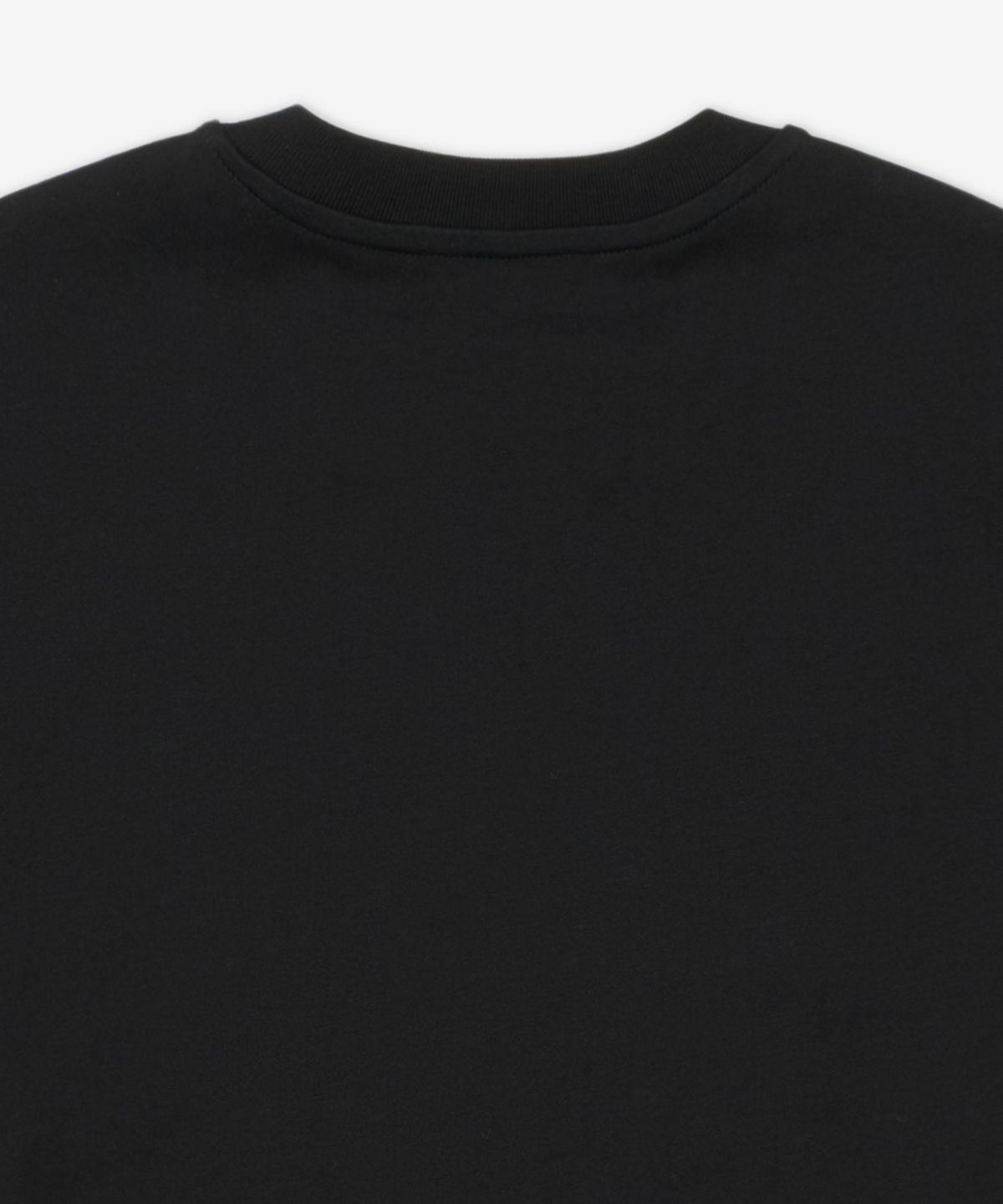 모스키노(MOSCHINO) 로고 크롭 티셔츠 - 블랙 / AEF251EA071005412555