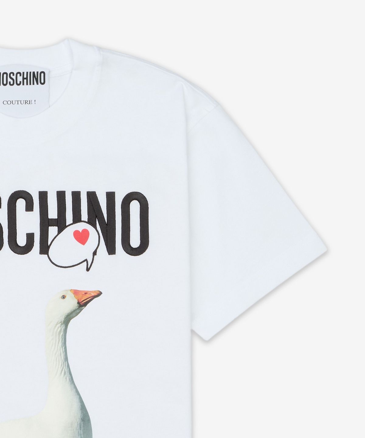 모스키노(MOSCHINO) 구스 티셔츠 - 화이트 / AEF251EA071505411001