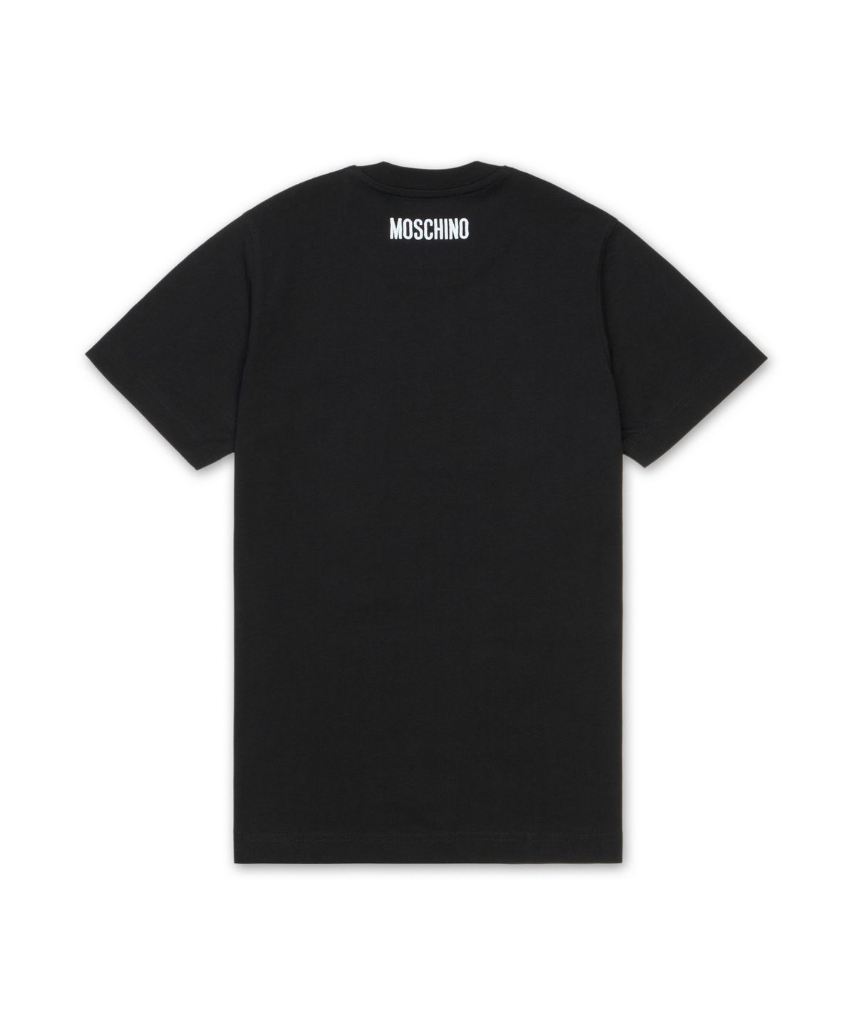 모스키노(MOSCHINO) 구스 자수 티셔츠 - 블랙 / AEF251EA071405413555