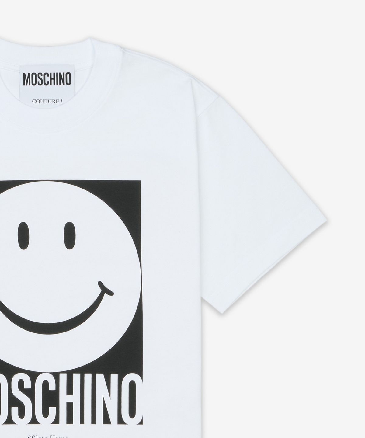 모스키노(MOSCHINO) 스마일리 티셔츠 - 화이트 / AEF251EJ071605411001