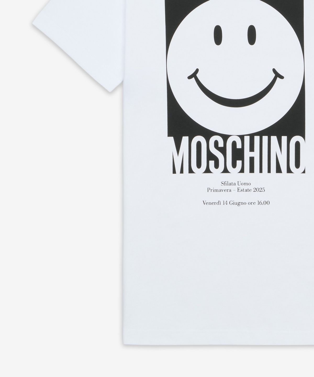 모스키노(MOSCHINO) 스마일리 티셔츠 - 화이트 / AEF251EJ071605411001