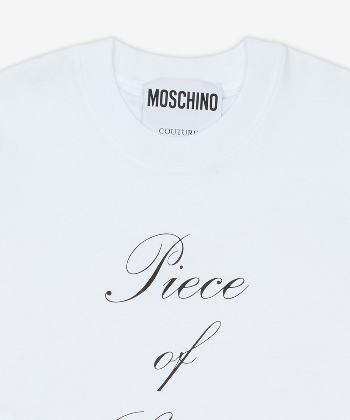모스키노(MOSCHINO) 피스오브시트 티셔츠 - 화이트 / AEF251DJ071704411001