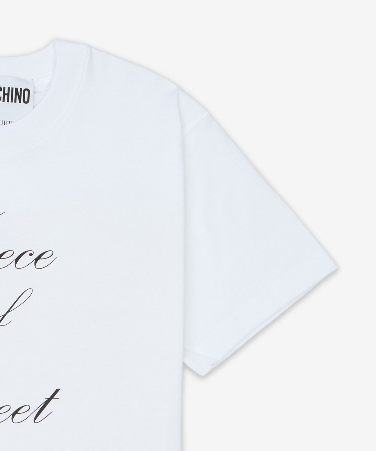 모스키노(MOSCHINO) 피스오브시트 티셔츠 - 화이트 / AEF251DJ071704411001
