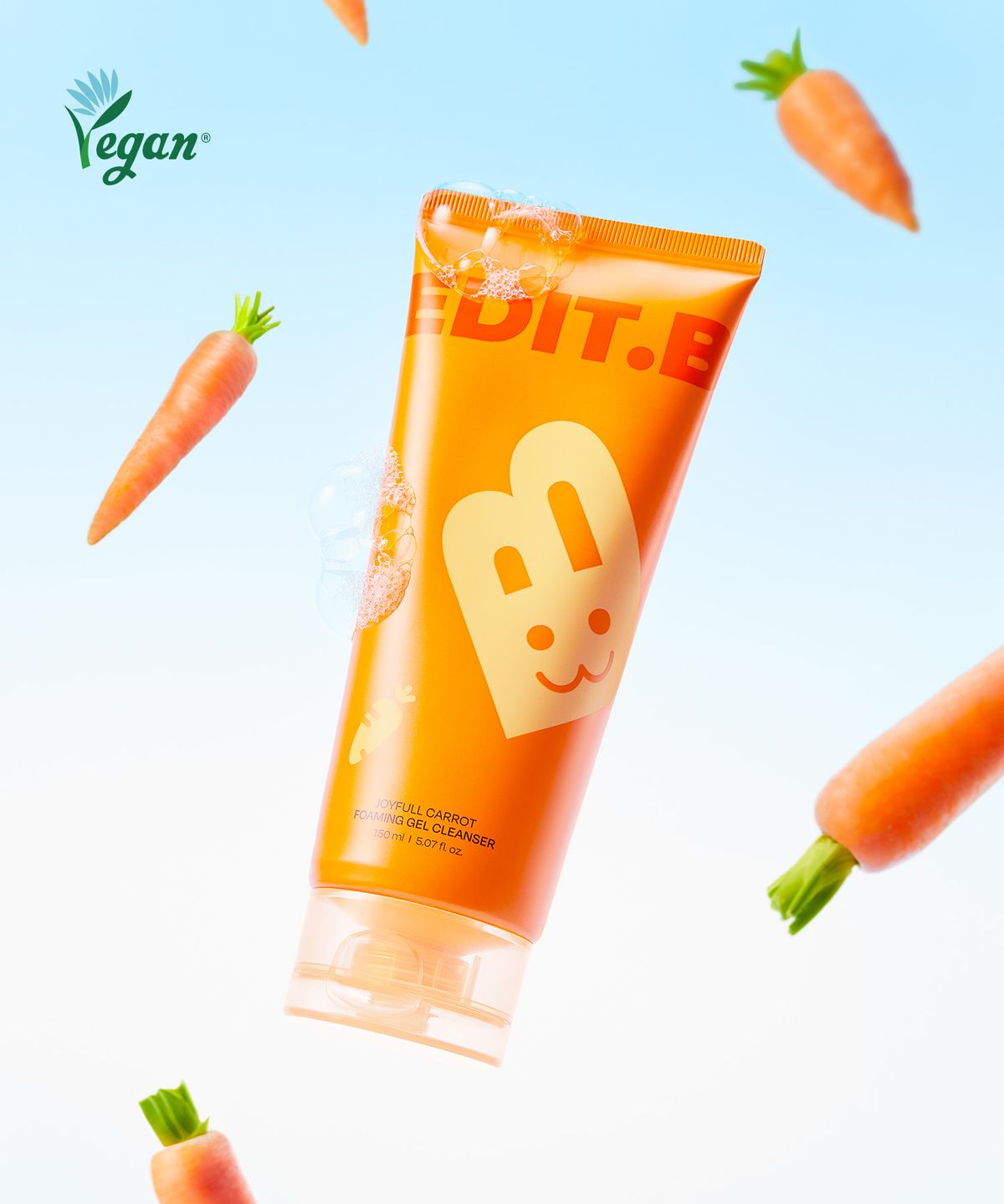 에딧비(EDITB) 조이풀 당근 포밍 젤 클렌저 150ml