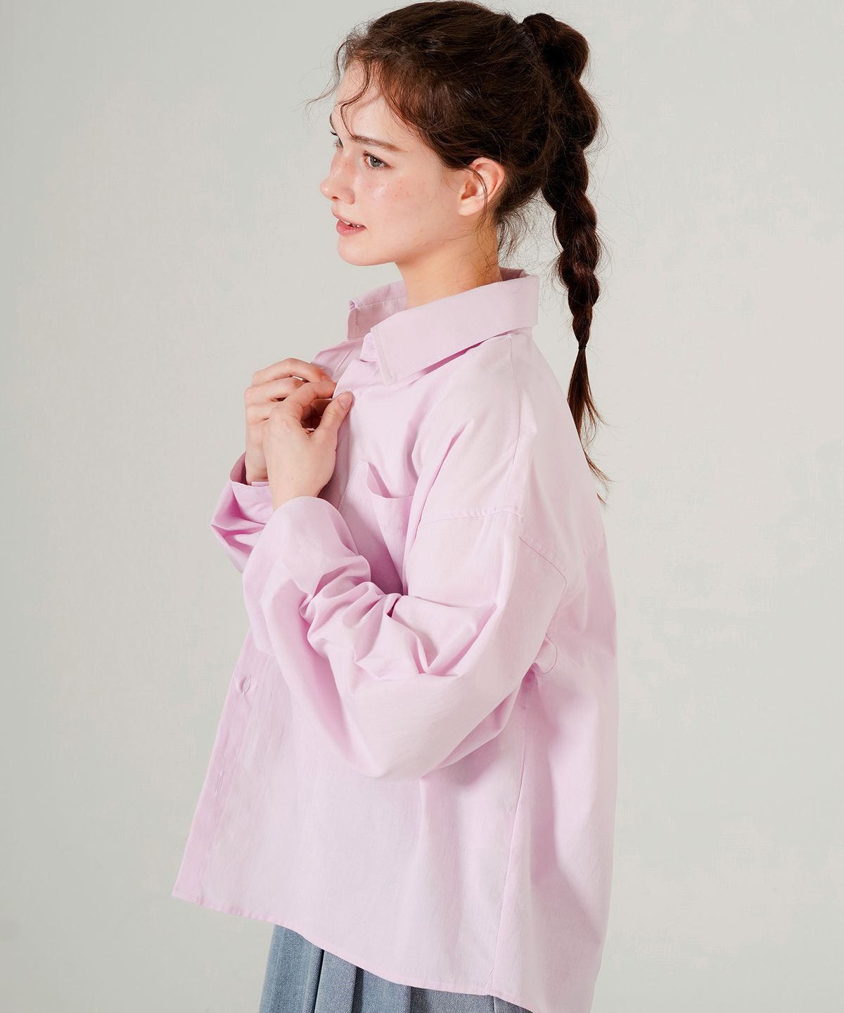 더블유브이프로젝트(WV PROJECT) 써니 벌룬 셔츠 소프트핑크 MJLS7794