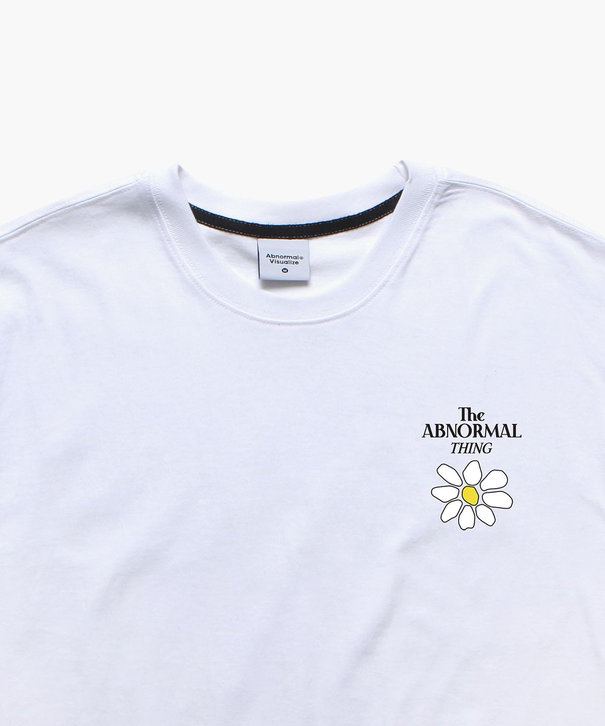 앱놀머씽(ABNORMALTHING) 플라워 오버핏 티셔츠 화이트 (FLOWER T-SHIRT WHITE)