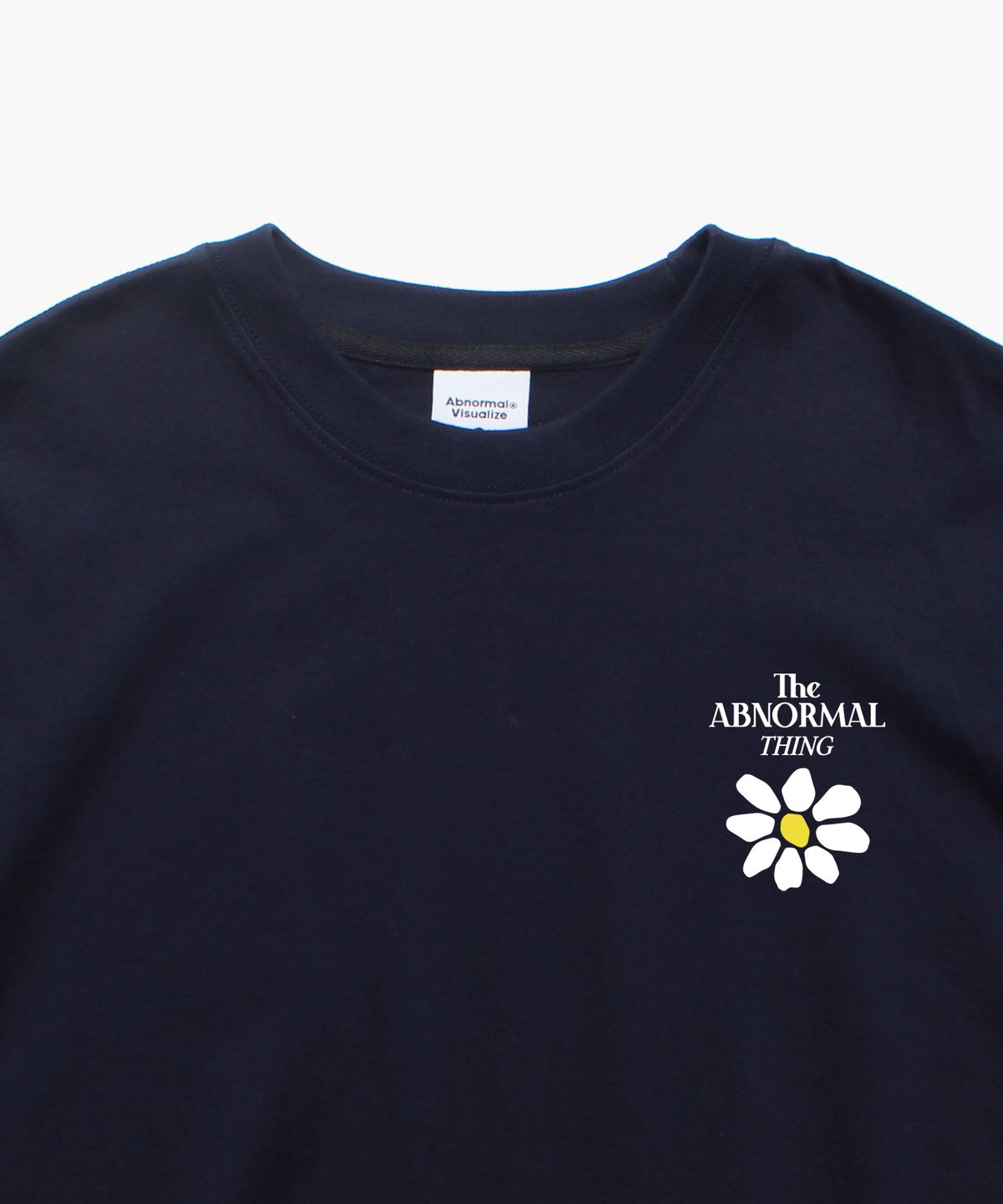 앱놀머씽(ABNORMALTHING) 플라워 오버핏 티셔츠 네이비 (FLOWER T-SHIRT NAVY)