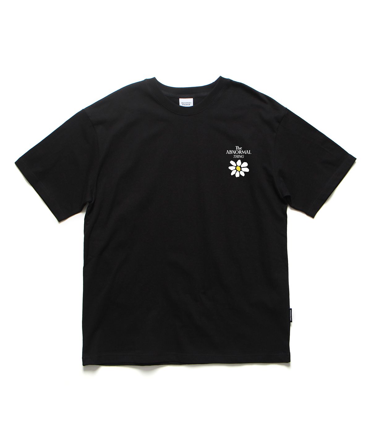 앱놀머씽(ABNORMALTHING) 플라워 오버핏 티셔츠 차콜 (FLOWER T-SHIRT CHARCOAL)