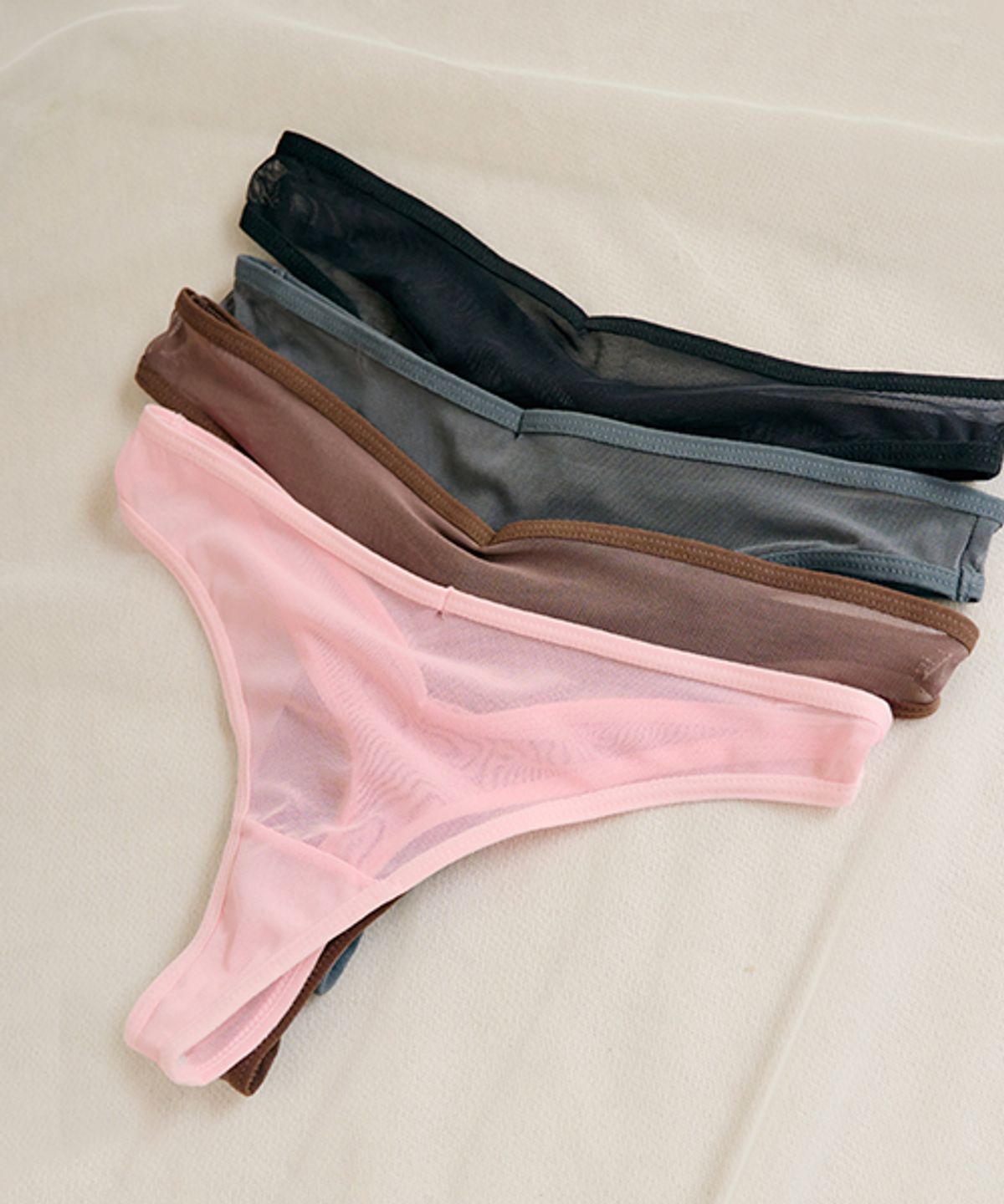 마른파이브(MARN5) 쉬어 메쉬 브이컷 티팬티_4colors
