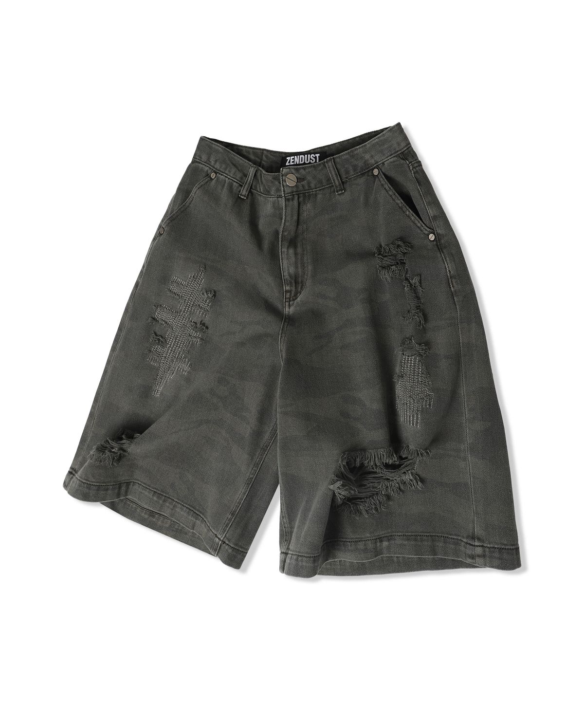 젠더스트(ZENDUST) Camouflage Vintage Shorts BLACK CAMO