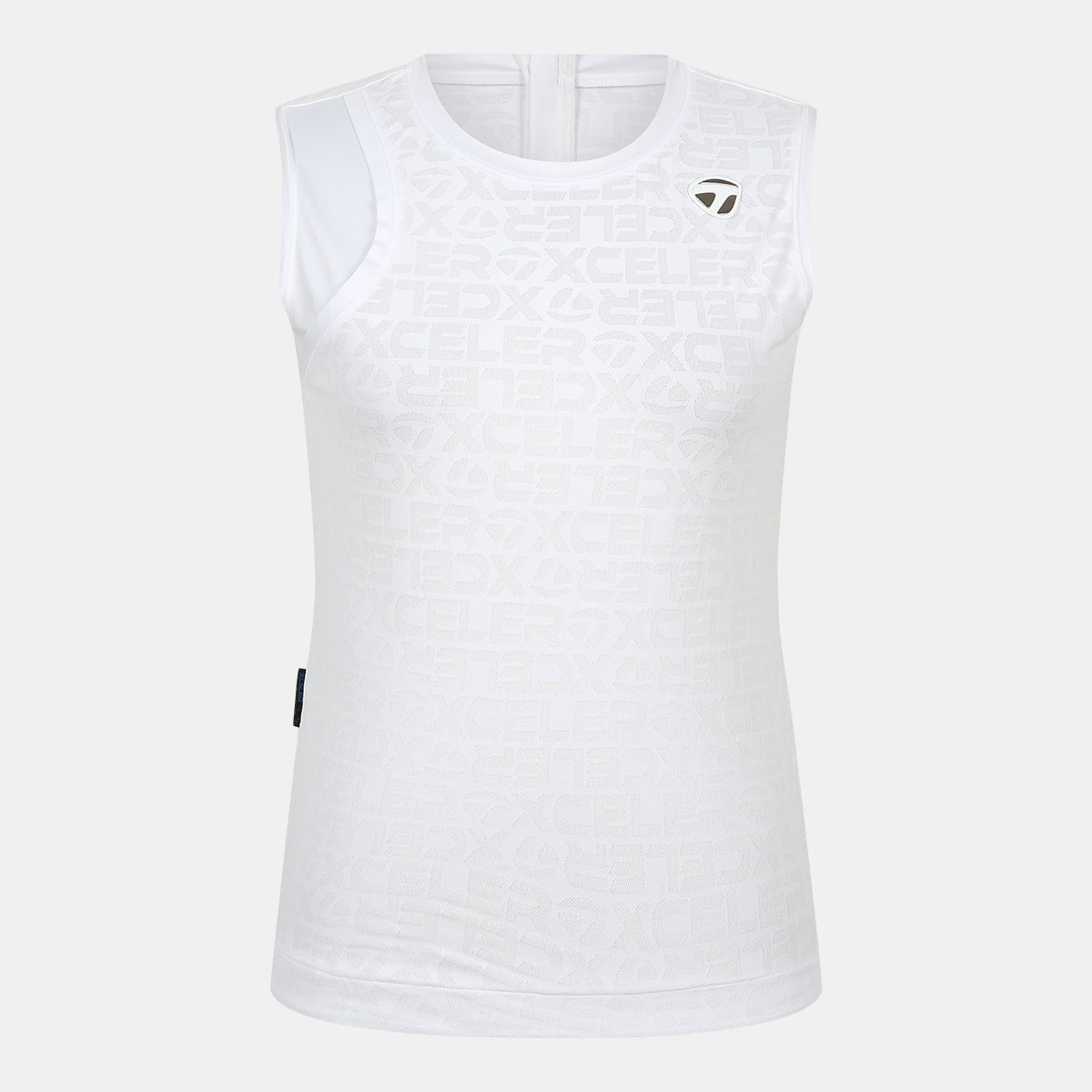 테일러메이드 어패럴(TAYLORMADE APPAREL) 여성 자카드 슬리브리스 티셔츠 TTO-63HG41-100